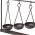 19" Charcoal Metal Vintage Spice Rack Tabletop Sculpture