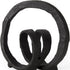 8" Black Fabric Tabletop Sculpture