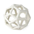 7" White Ceramic Decorative Orb Tabletop Sculpture