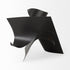 18" Metal Antiqued Black Modern Abstract Sculpture