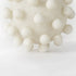6" Ivory Resin Knobby Nubs Orb Tabletop Sculpture