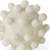5" Ivory Resin Knobby Nubs Orb Tabletop Sculpture