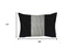 Set of 2 Black and White Lumbar Pillow Covers