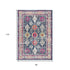 8' X 10' Blue and Ivory Oriental Area Rug