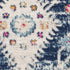 8' X 10' Blue and Ivory Oriental Area Rug