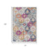 10' Blue And Ivory Floral Runner Rug