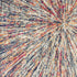 8' X 11' Cream Celestial Burst Abstract Area Rug