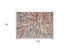 8' X 11' Cream Celestial Burst Abstract Area Rug