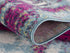 9' X 13' Gray and Magenta Abstract Area Rug