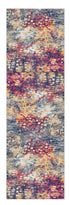 8' X 10' Blue and Ivory Abstract Area Rug