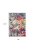8' X 10' Blue and Ivory Abstract Area Rug