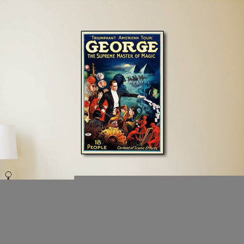 George The Supreme Master Vintage Magic Unframed Print Wall Art