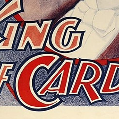 8.5" X 11" Houdini King Of Cards Vintage Magic Poster Wall Art