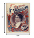 8.5" X 11" Houdini King Of Cards Vintage Magic Poster Wall Art