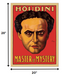 8.5" X 11" Houdini Master Of Mystery Vintage Magic Poster Wall Art