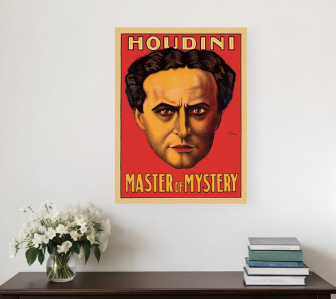 8.5" X 11" Houdini Master Of Mystery Vintage Magic Poster Wall Art