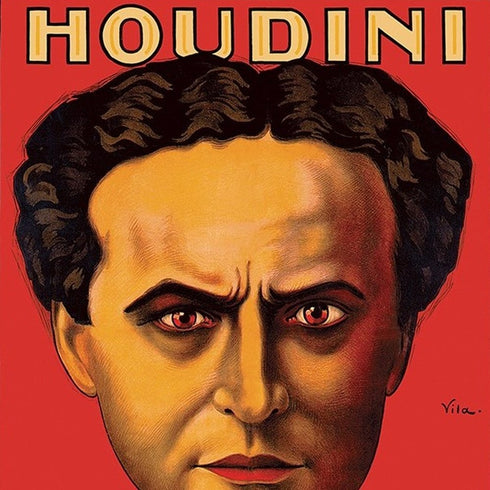 8.5" X 11" Houdini Master Of Mystery Vintage Magic Poster Wall Art