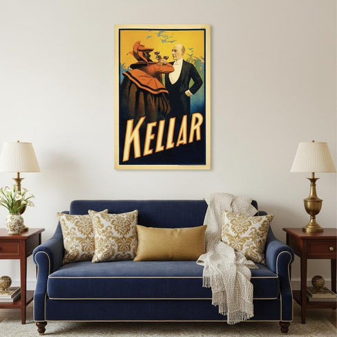 Kellar Having Drinks With The Devil Vintage Magic Unframed Print Wall Art