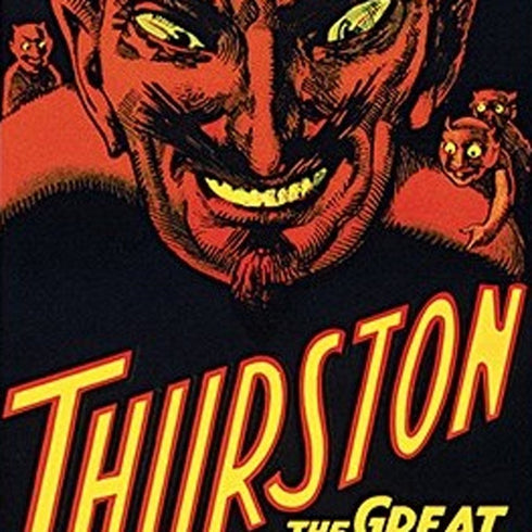 6" X 18" Thurston The Great Wonder Show Vintage Magic Poster Wall Art