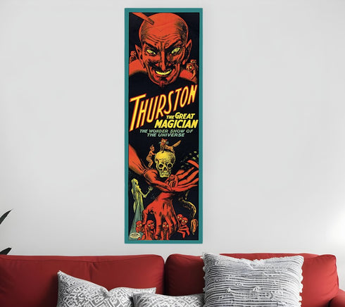 6" X 18" Thurston The Great Wonder Show Vintage Magic Poster Wall Art