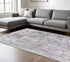 8' X 10' Blue Abstract Power Loom Area Rug