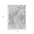 8' X 11' Cream And Gray Tinted Ogee Pattern Area Rug