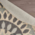 6' Gray Round Wool Geometric Hand Tufted Area Rug