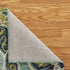 6' Green And Ivory Wool Geometric Hand Tufted Round Rug