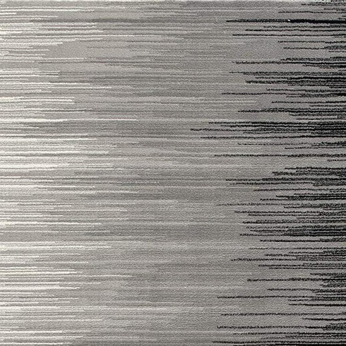 6' X 9' Black Abstract Dhurrie Area Rug