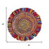 6' Rainbow Abstract Geometric Hand Woven Round Rug