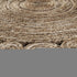 6' Beige Jute Hand Braided Round Rug