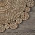 6' Beige Jute Hand Braided Round Rug