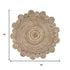 6' Beige Jute Hand Braided Round Rug