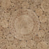 6' Natural Jute Abstract Geometric Hand Braided Round Rug