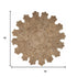 6' Natural Jute Abstract Geometric Hand Braided Round Rug