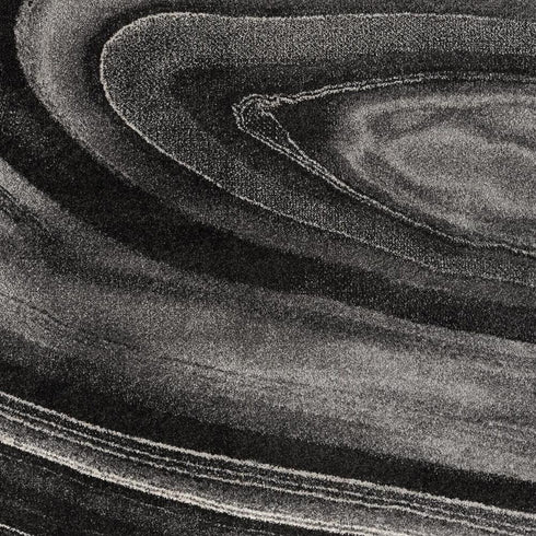 5' X 8' Dark Gray Abstract Illusional Area Rug