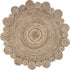 8’ Round Natural Coiled Area Rug
