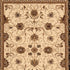 8' X 11' Black And Ivory Oriental Area Rug