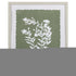 Moss Green and White Botanical Flowers 3 Wall Art