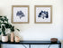 Set of Two Deep Blue Sea Coral Watercolor Wall Art