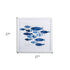 Marble Blue School of Fish 2 Wall Art