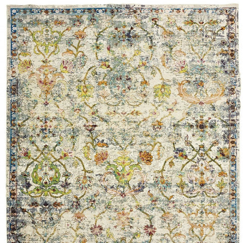 8' X 10' Beige and Ivory Area Rug
