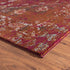 Deep Red Traditional Area Rug