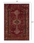 Deep Red Traditional Area Rug