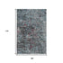 5' X 8' Blue Chaotic Strokes Area Rug