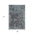 8' X 10' Blue Chaotic Strokes Area Rug