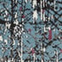 8' X 10' Blue Chaotic Strokes Area Rug