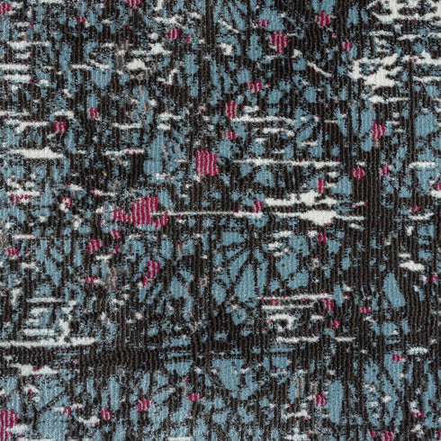 8' X 10' Blue Chaotic Strokes Area Rug