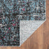 8' X 10' Blue Chaotic Strokes Area Rug