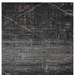 5' X 8' Distressed Black Abstract Area Rug